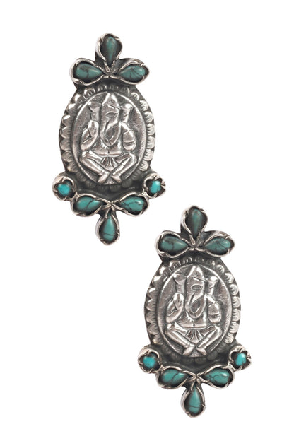 Temple Motif Handcrafted Earrings 