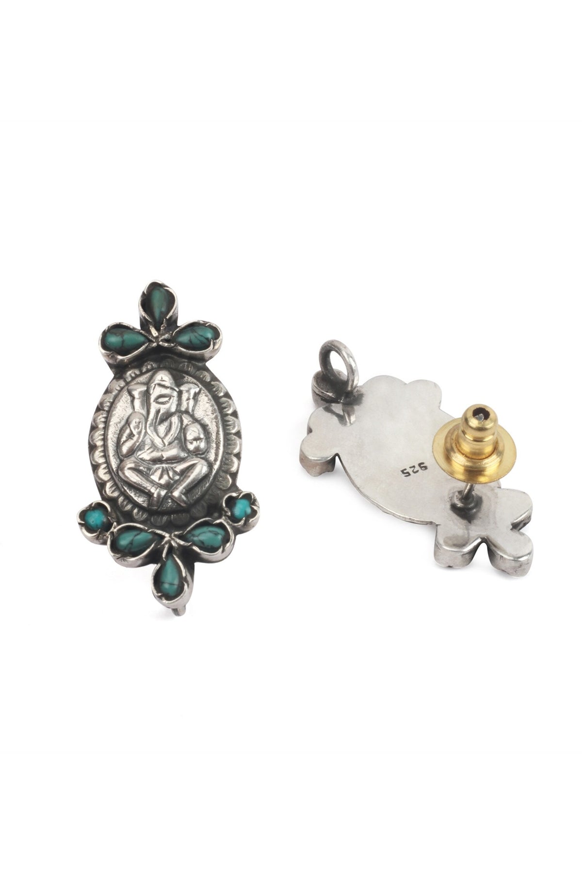 Temple Motif Handcrafted Earrings 