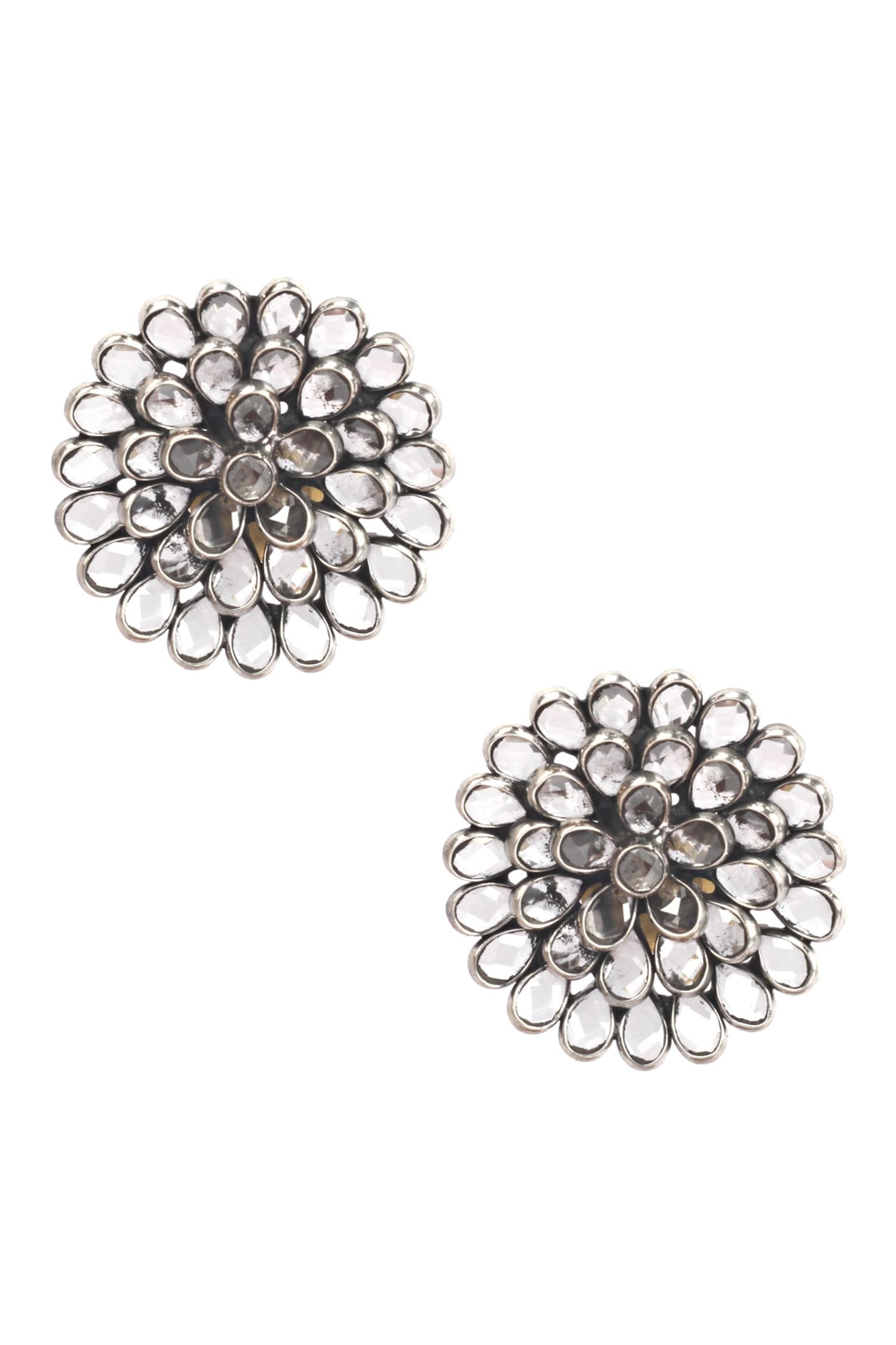 Floral Carved Studs 