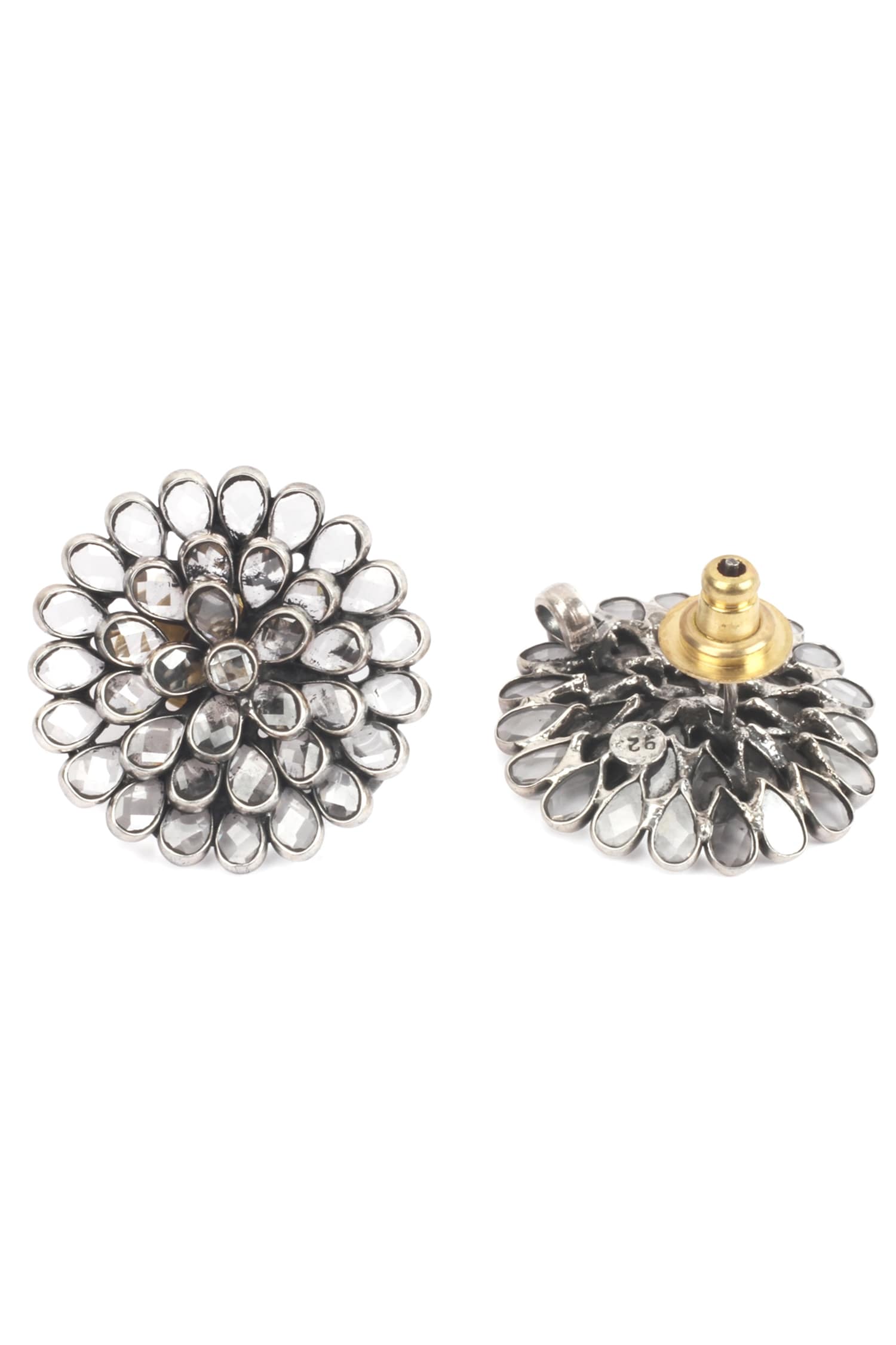 Floral Carved Studs 