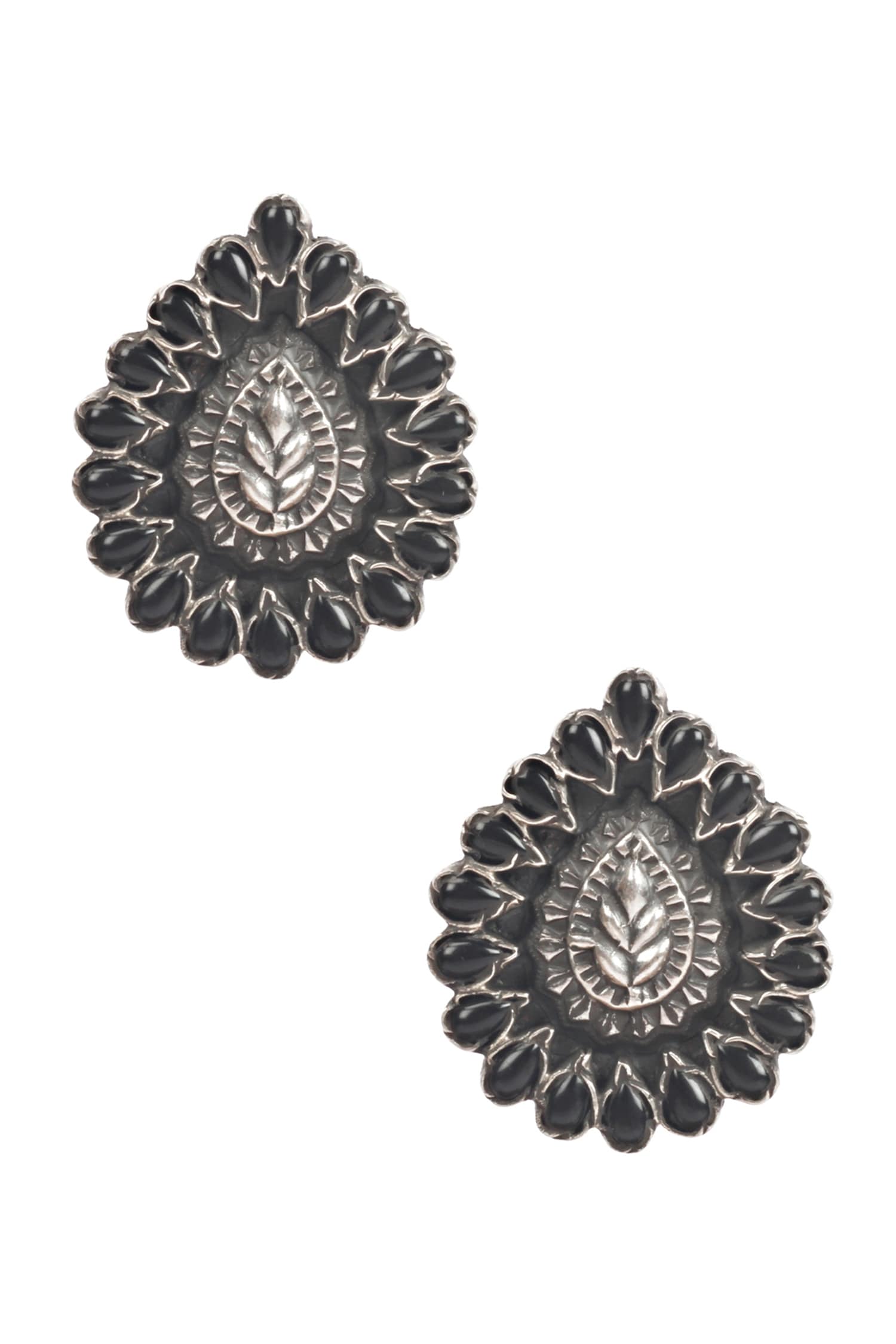Leaf Carved Studs 