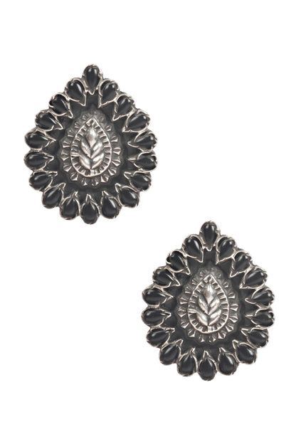 Leaf Carved Studs 