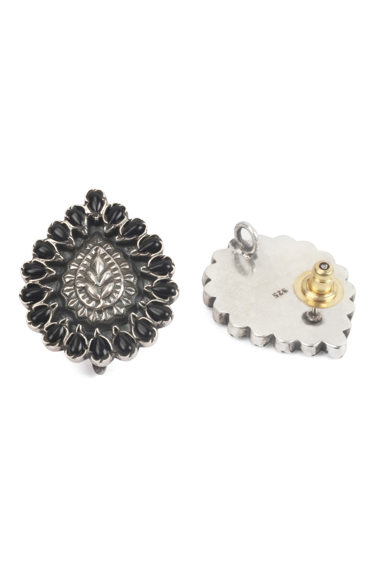 Leaf Carved Studs 