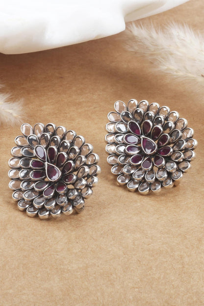 Leaf Carved Studs 