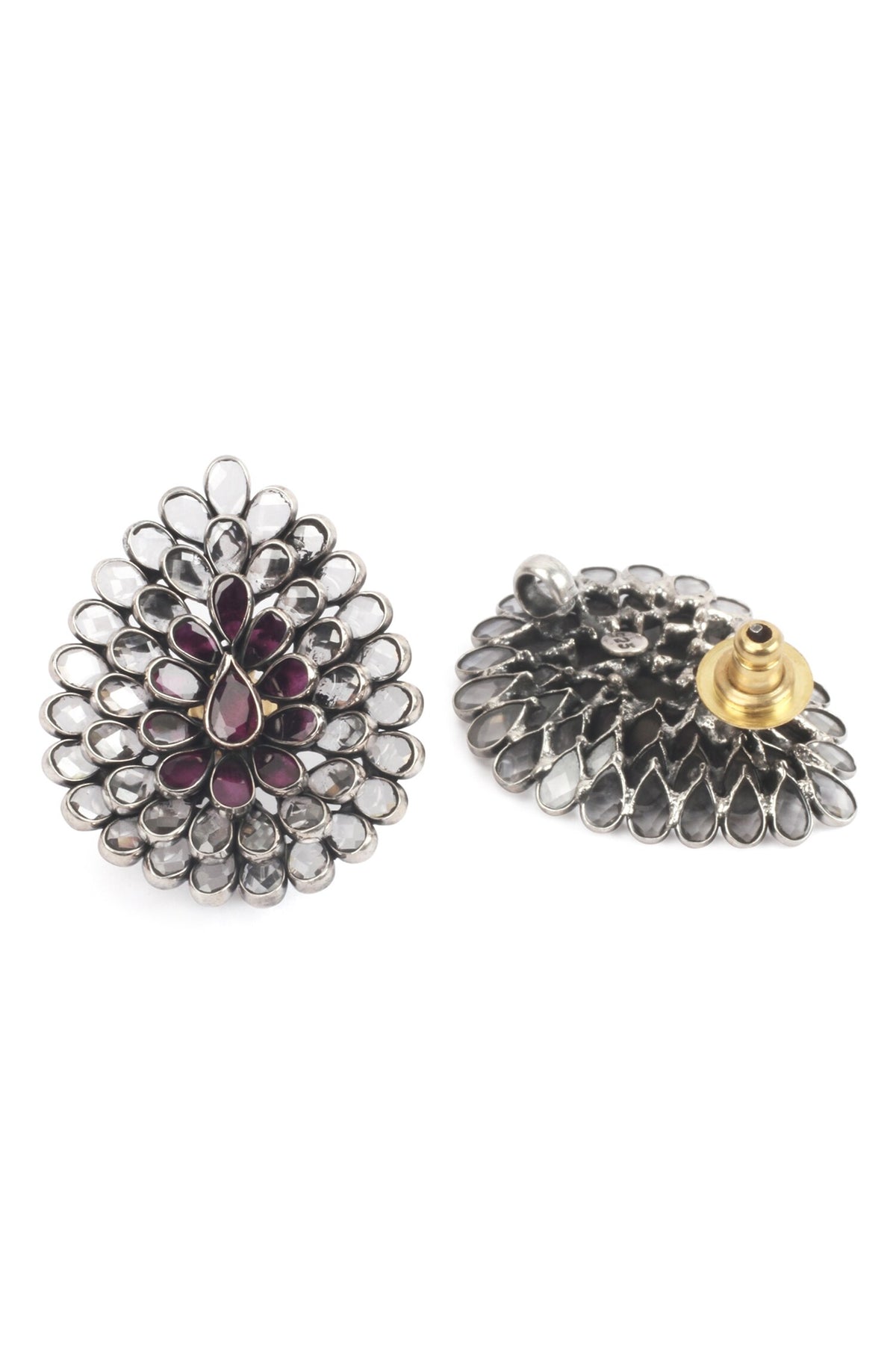 Leaf Carved Studs 