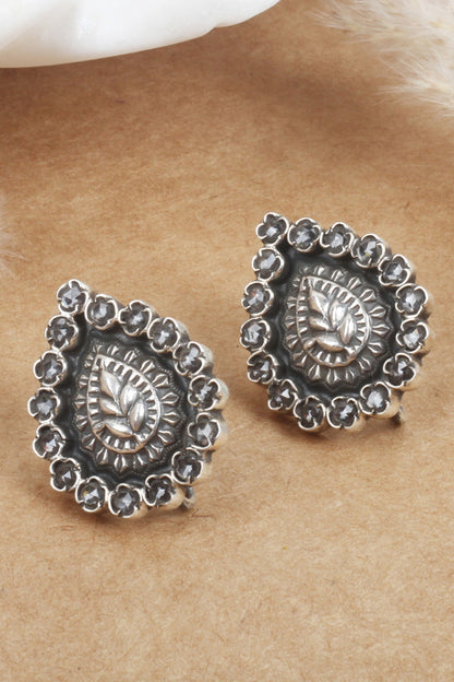 Leaf Carved Studs 