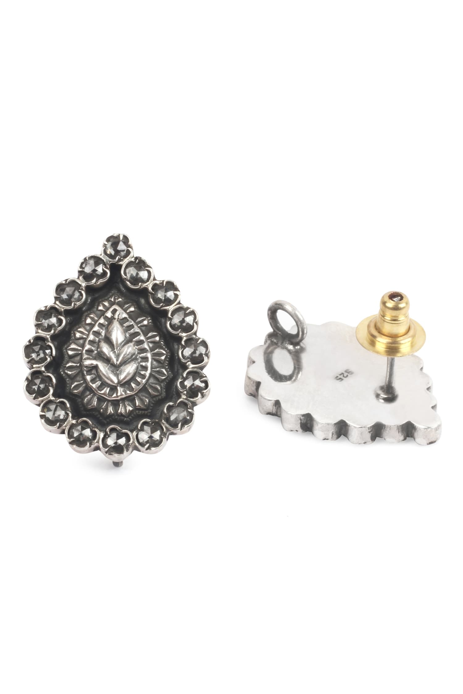 Leaf Carved Studs 