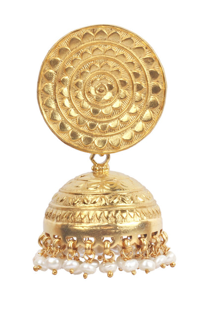 Handcrafted Bead Drop Jhumkas 
