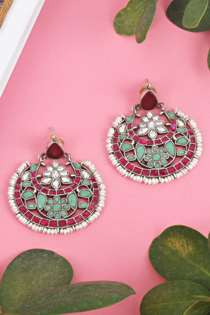 Handcrafted Chandbali Earrings 