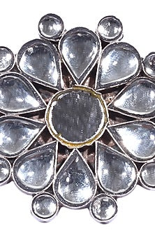 Silver Handcrafted Adjustable Ring In Sterling Silver