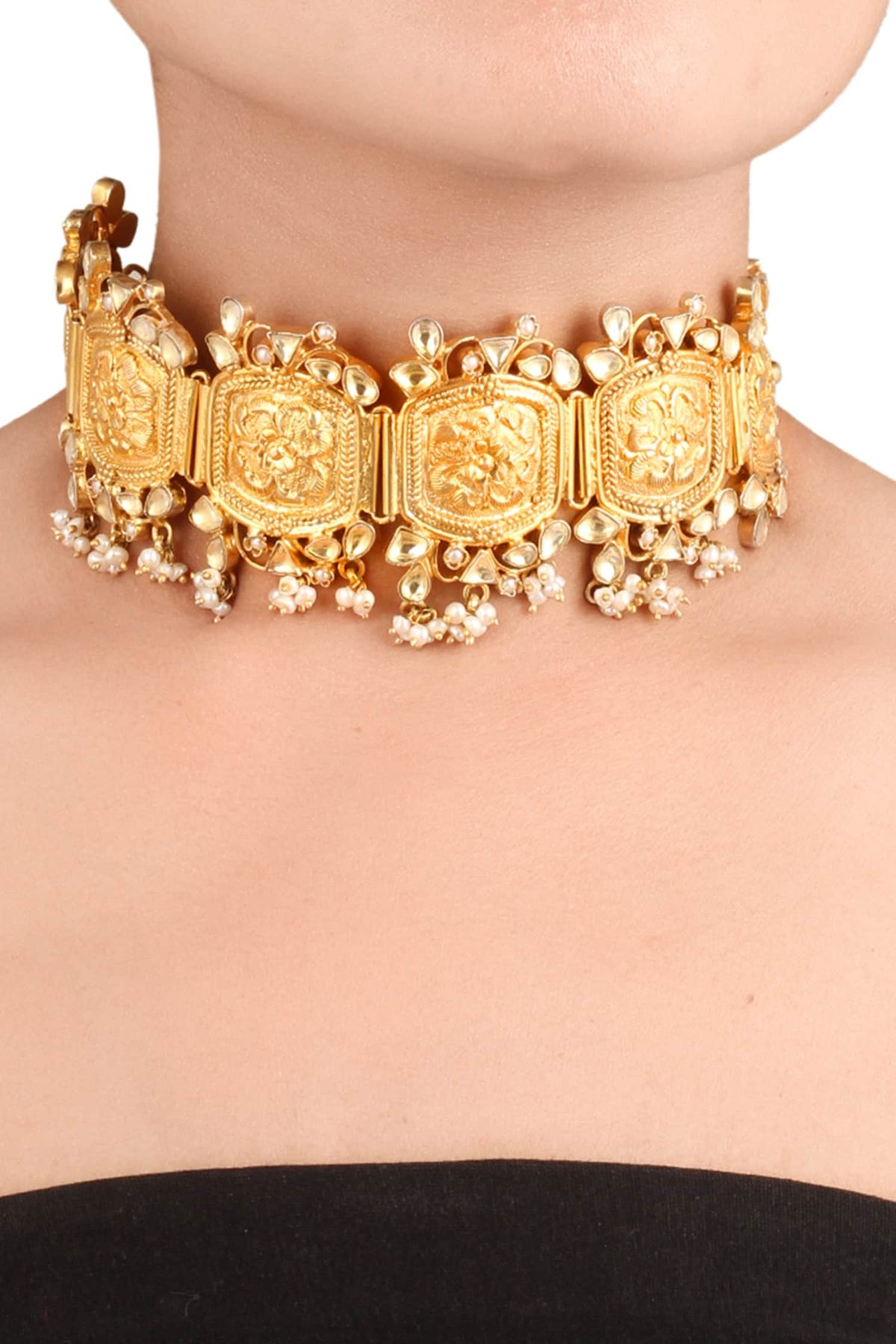 Handcrafted Carved Choker 