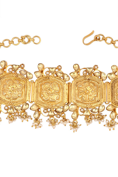 Handcrafted Carved Choker 
