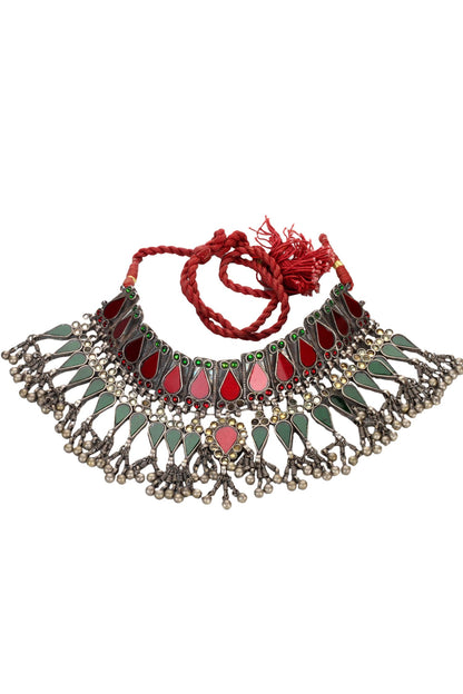 Handmade Glass Stone Choker 