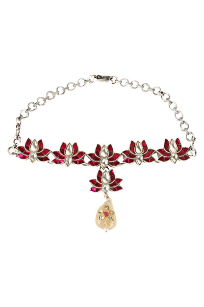 Handcrafted Kundan Pendant Necklace Set 