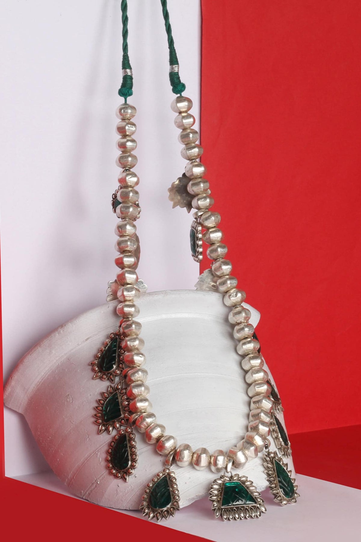 Handcrafted Stone Drop Necklace 