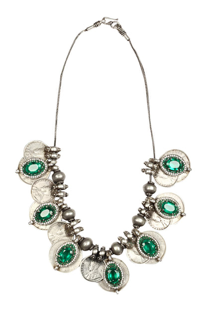 Handcrafted Stone Drop Necklace 