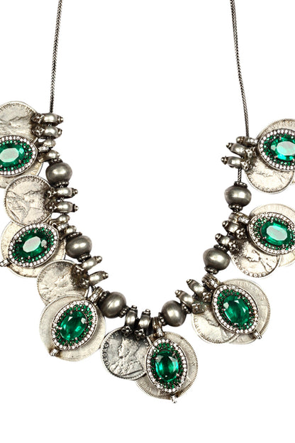 Handcrafted Stone Drop Necklace 