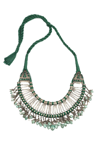 Handcrafted Stone Drop Necklace 