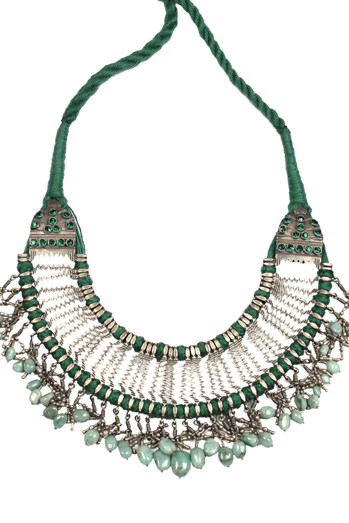 Handcrafted Stone Drop Necklace 