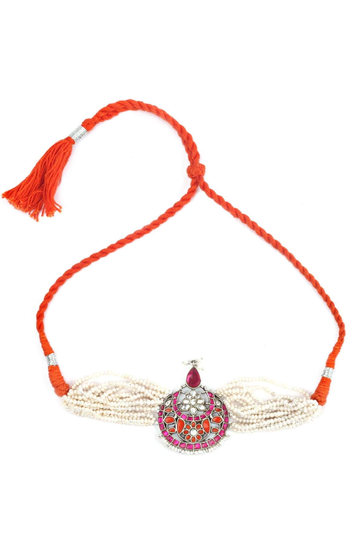 Stone Embellished Pendant Necklace 