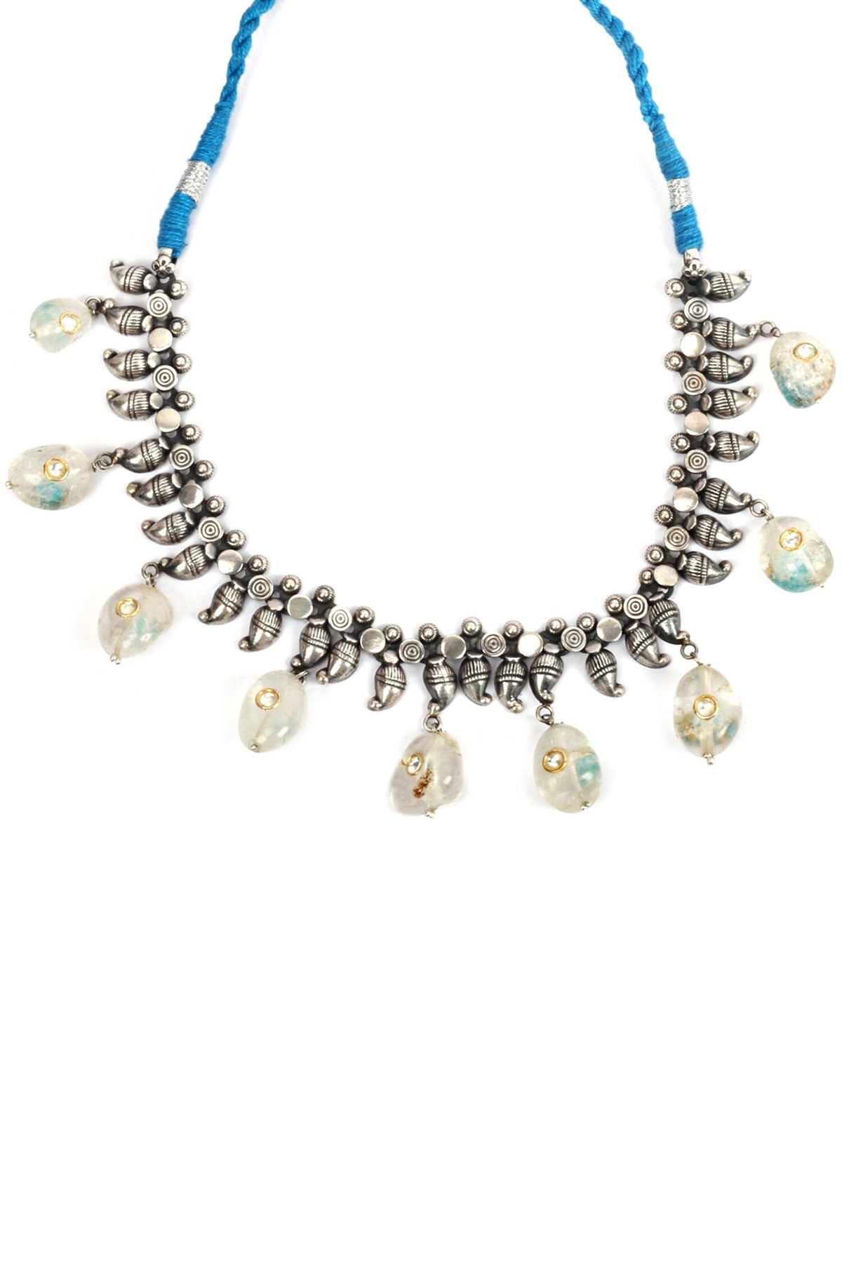 Stone Tassel Necklace 