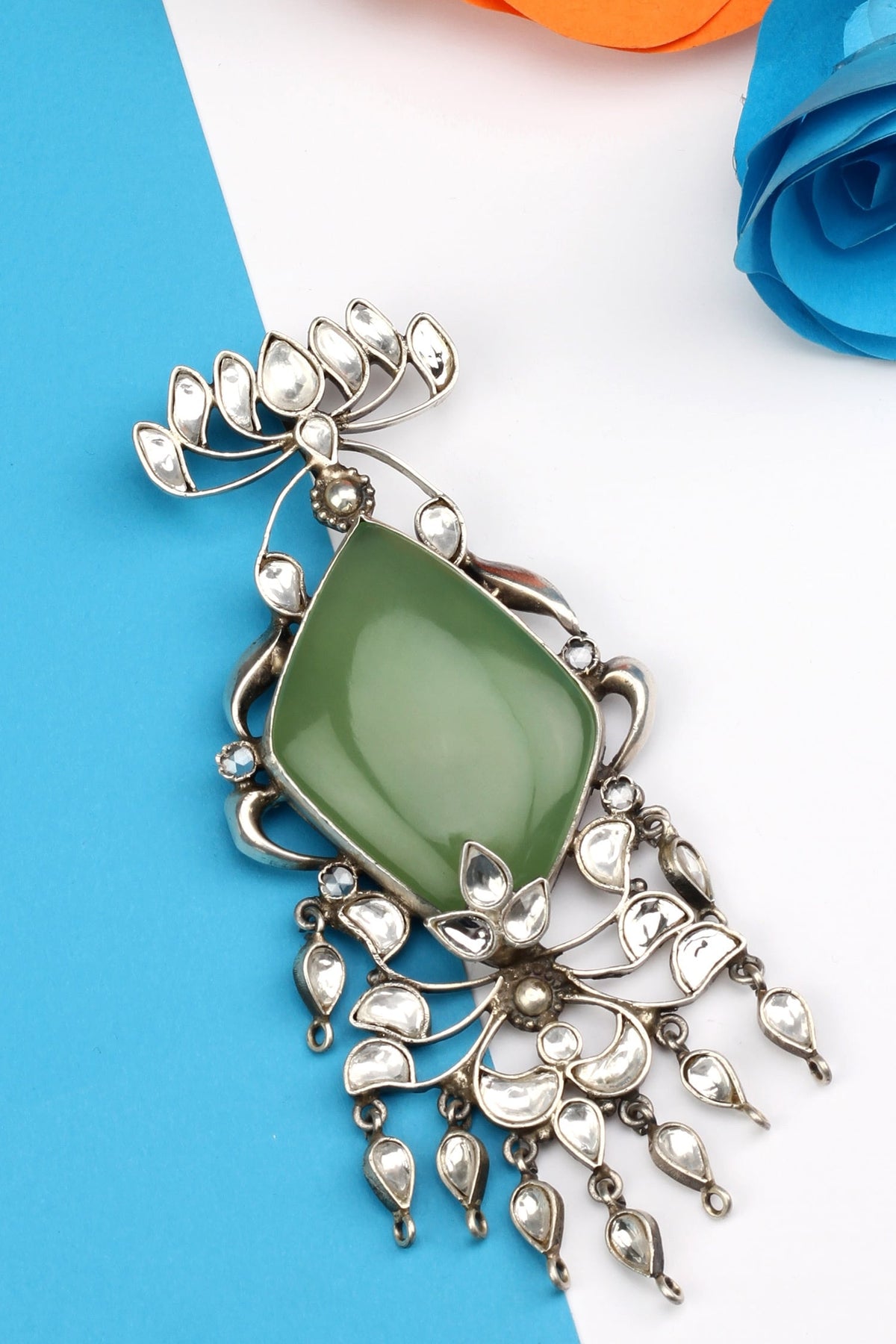 Handcrafted Stone Danglers 