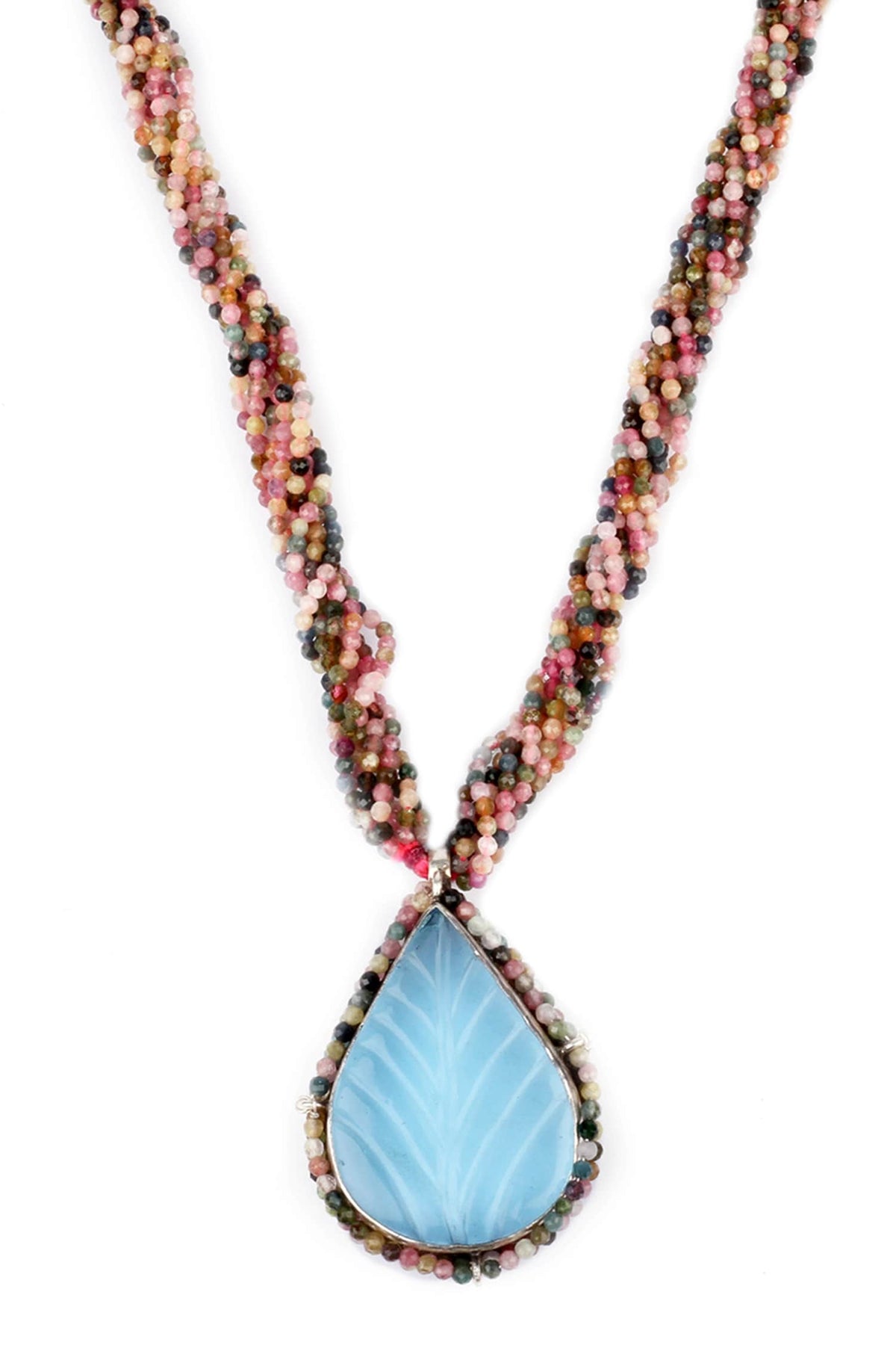 Faiza Stone Pendant Necklace 