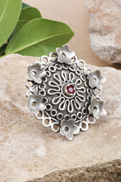 Floral Cutwork Ring 