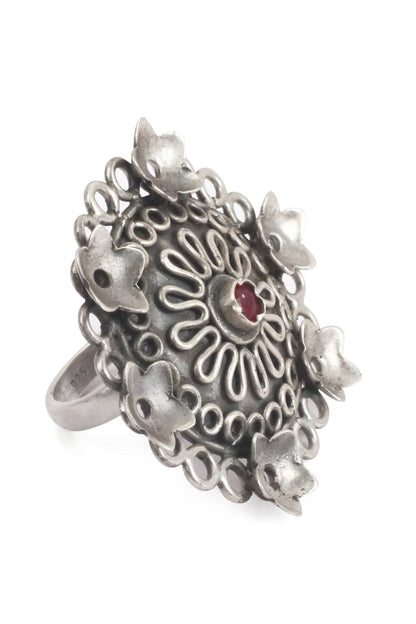 Floral Cutwork Ring 