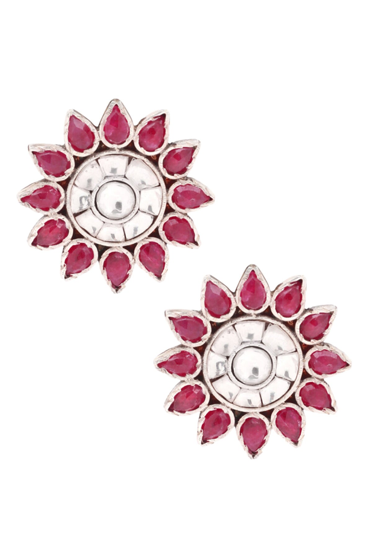 Handcrafted Floral Carved Earrings 