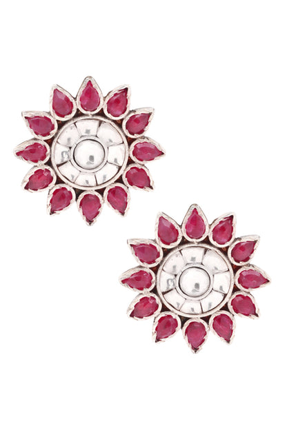 Handcrafted Floral Carved Earrings 