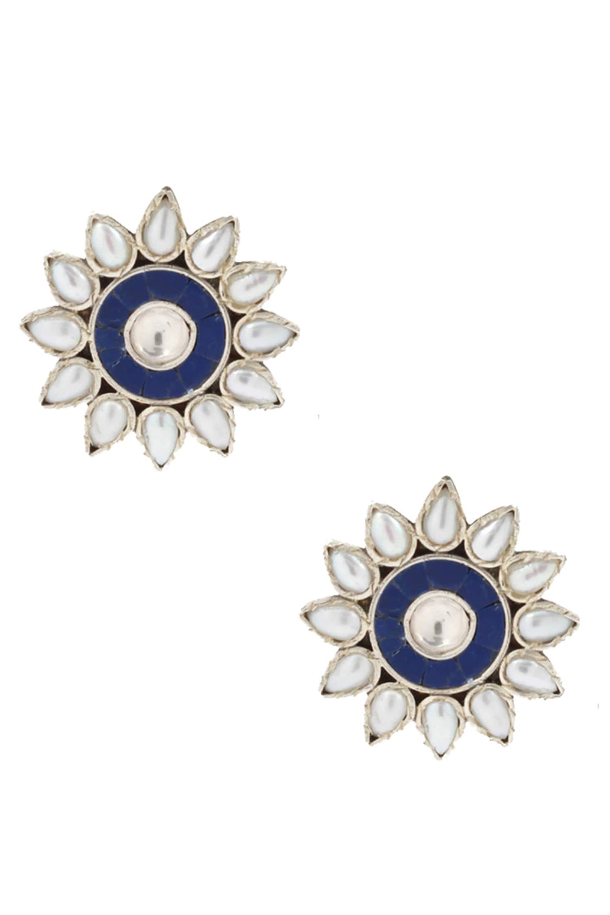 Handcrafted Floral Carved Earrings 