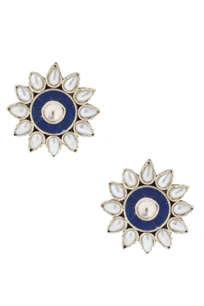 Handcrafted Floral Carved Earrings 