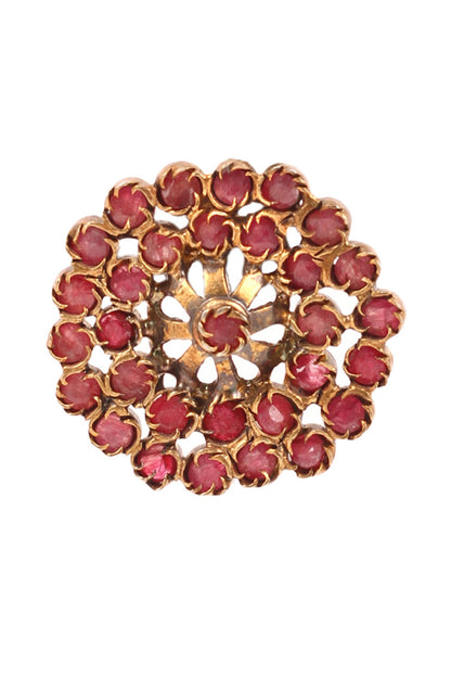 Floral Stone Studs 