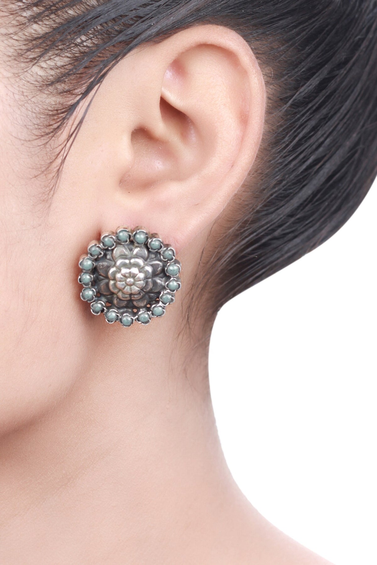 Bead Floral Studs 