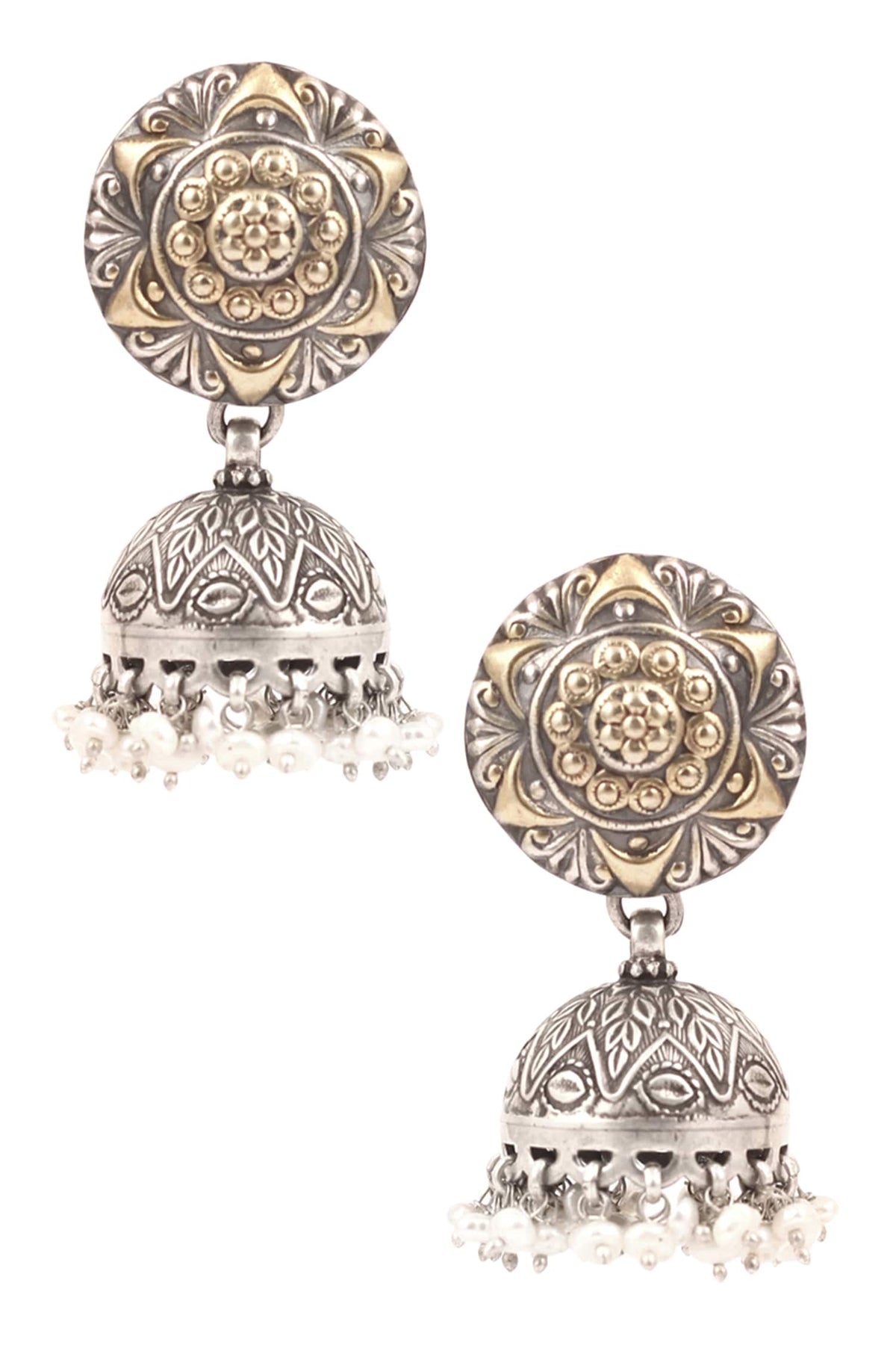 Carved Jhumkas 