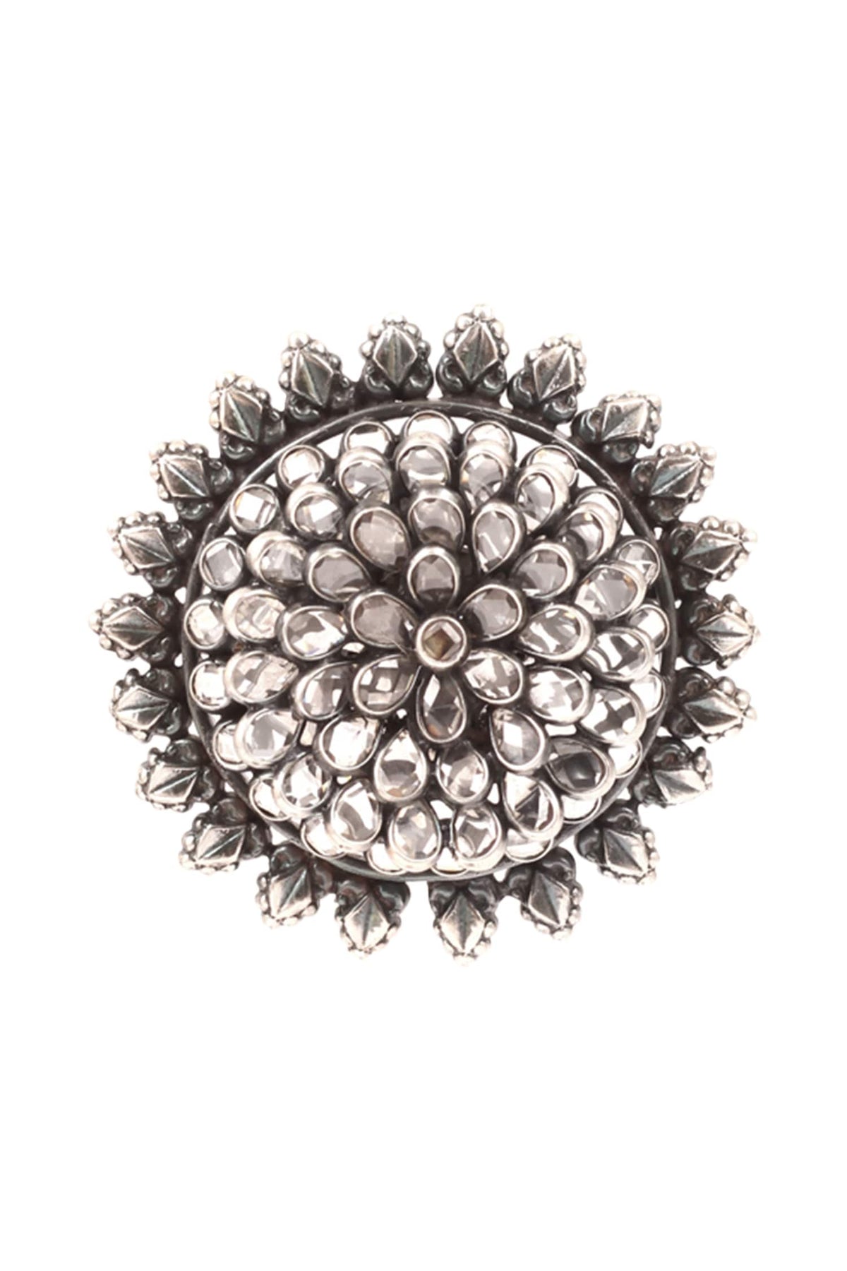 Floral Stone Studs 