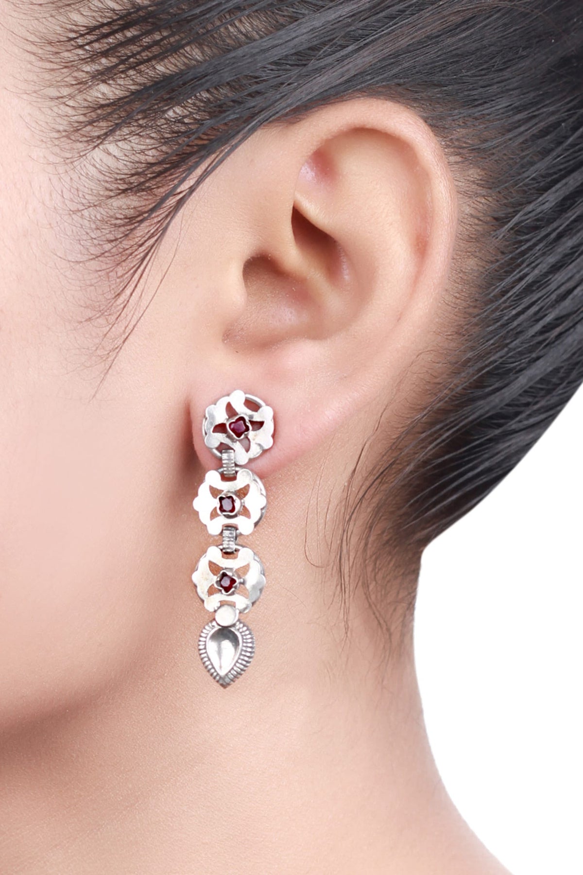 Floral Tiered Earrings 