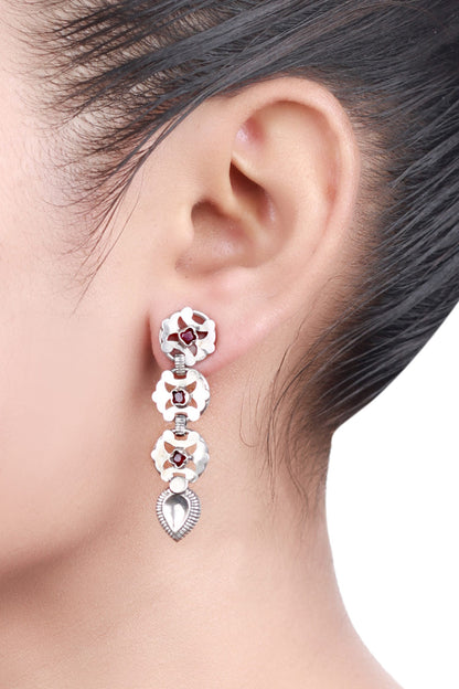 Floral Tiered Earrings 