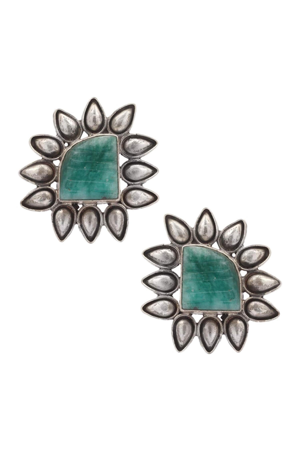 Stone Stud Earrings 