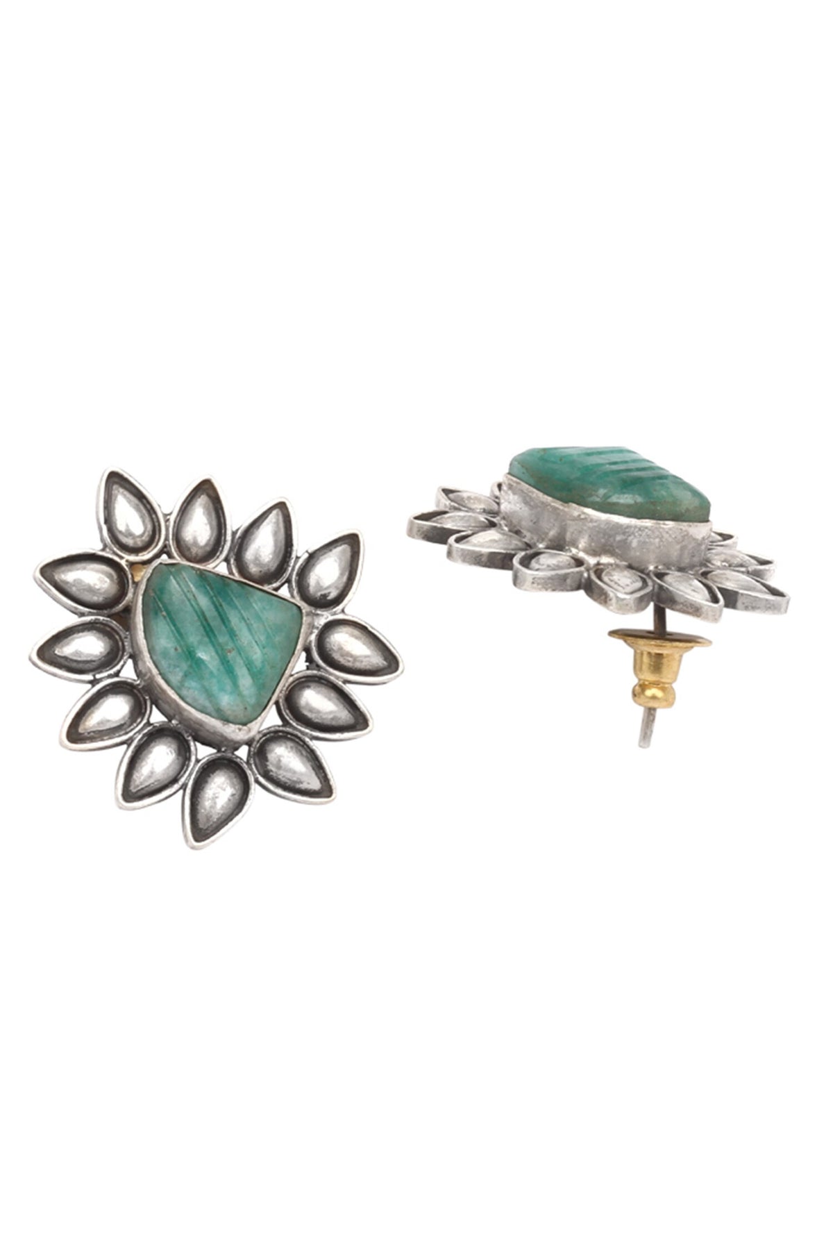 Stone Stud Earrings 