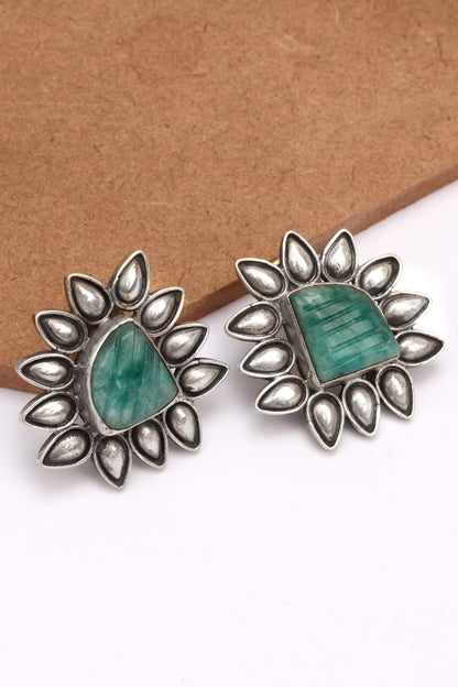Stone Stud Earrings 
