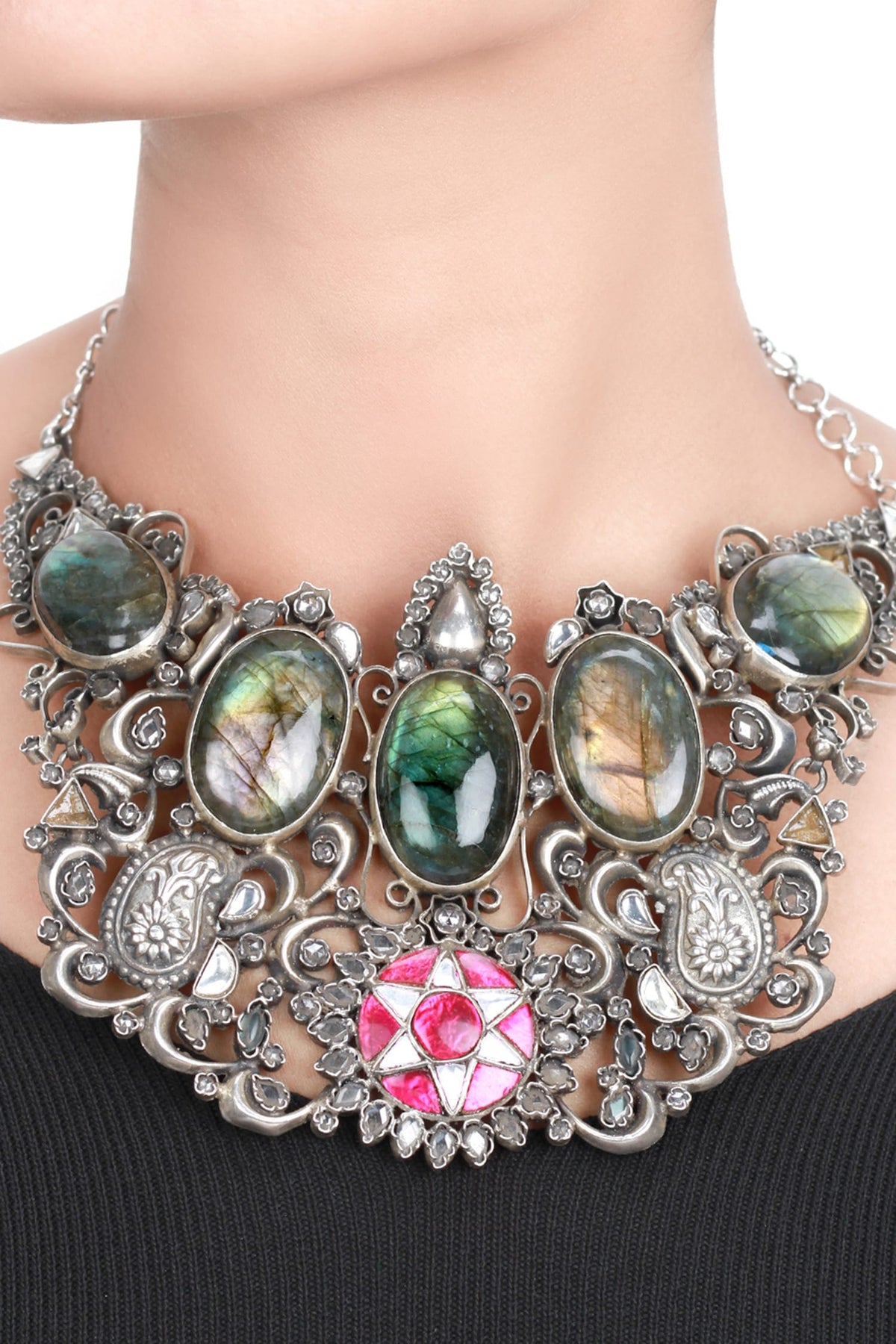 Handcrafted Stone Necklace  