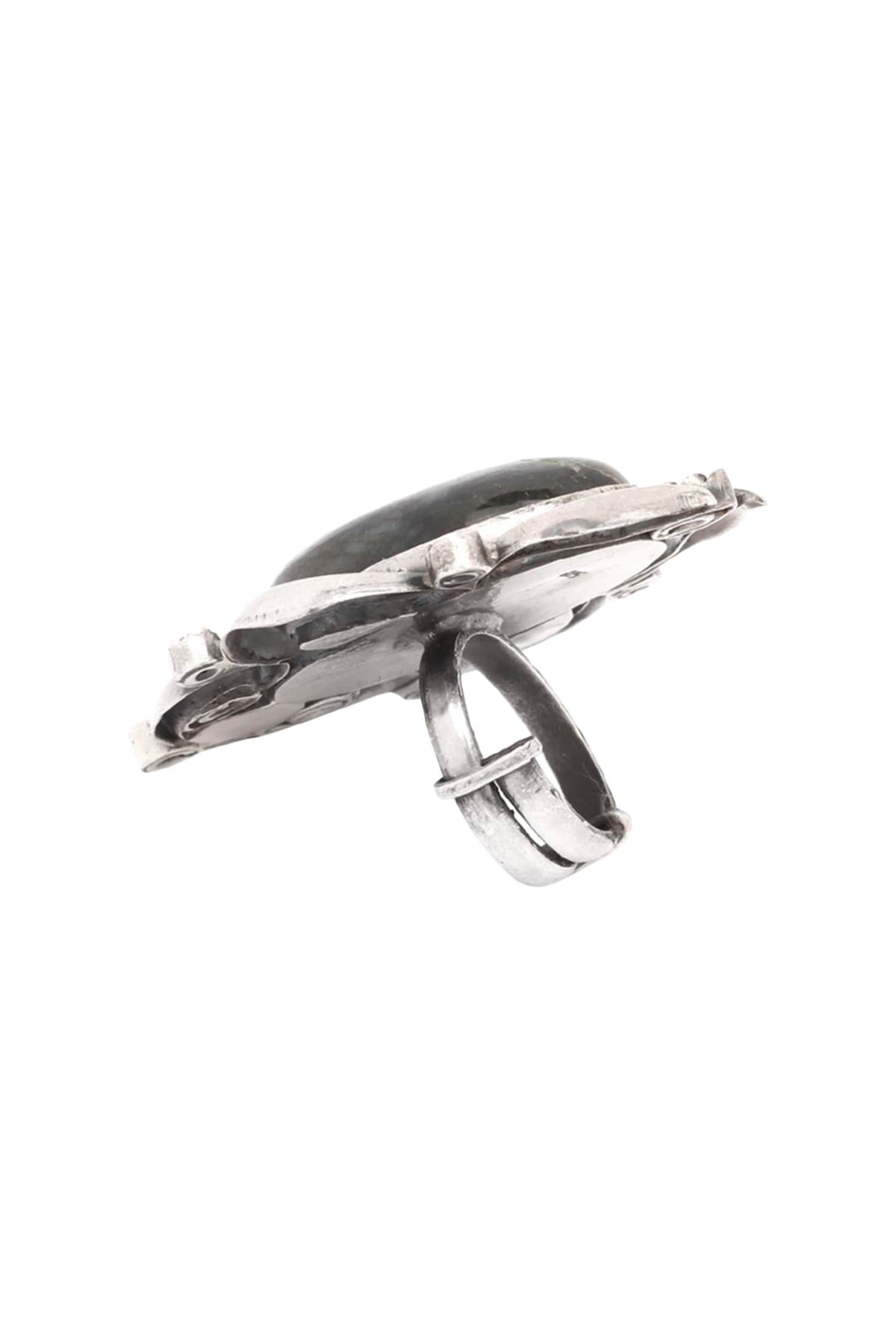 Stone Embellished Adjustable Ring 