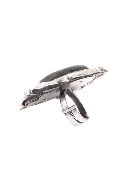 Stone Embellished Adjustable Ring 