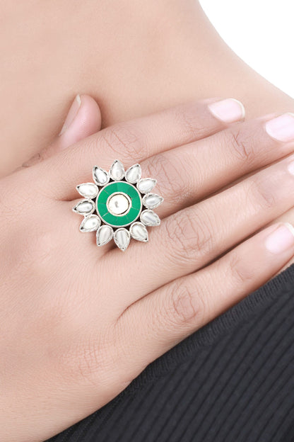 Handcrafted Floral Ring 