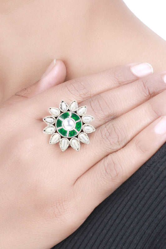 Handcrafted Floral Ring 