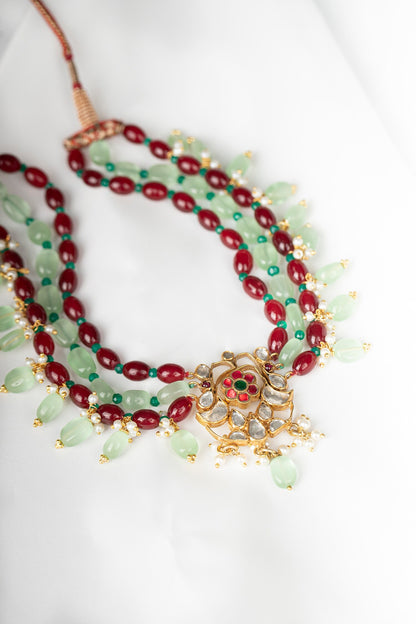 Bead Drop Pendant Necklace 