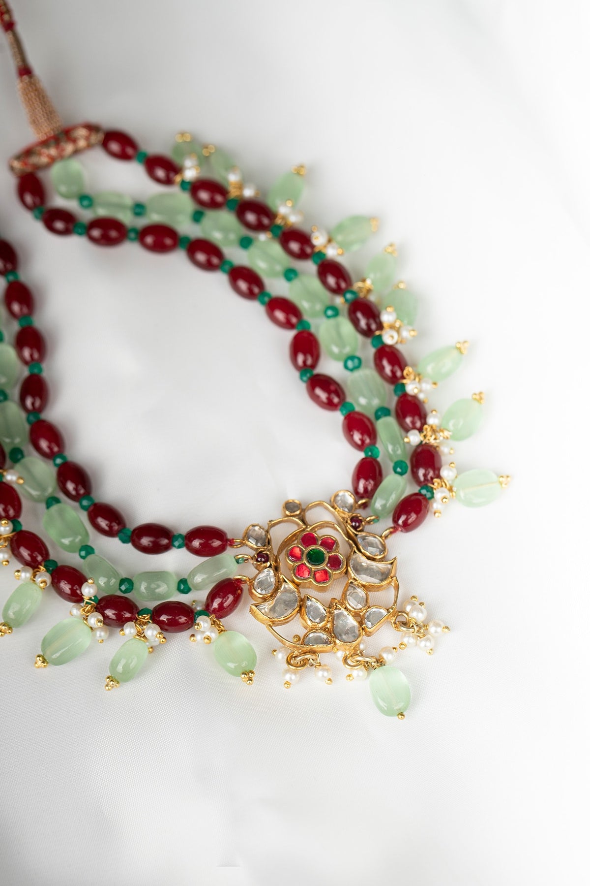 Bead Drop Pendant Necklace 