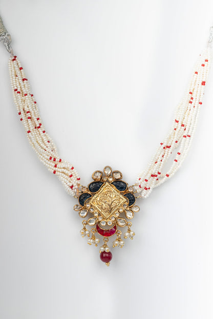 Gemstone Embellished Choker 